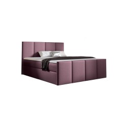 Ulvaro continental bed with a storage compartment for bedding, Fancy 63 fabric. Ulvaro continental bed with a storage compartment for bedding, Fancy 63 fabric.