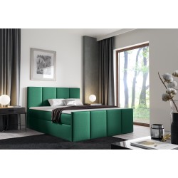 Ulvaro continental bed with a storage compartment for bedding, fabric Fancy 36