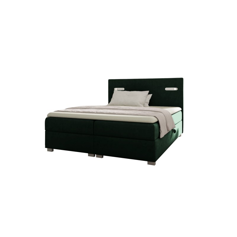 Cavon continental bed with sensory lighting and a storage container for bedding, fabric Fresh 13 Cavon continental bed with sensory lighting and a storage container for bedding, fabric Fresh 13