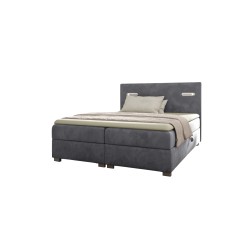Cavon continental bed with sensory lighting and bedding storage, fabric Fresh 32 Cavon continental bed with sensory lighting and bedding storage, fabric Fresh 32