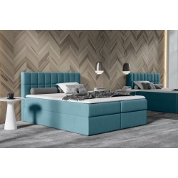 Continental bed Morivo with bedding storage fabric Soro 86