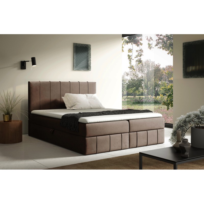 Continental bed Roze with bedding storage fabric Fresh 4 Continental bed Roze with bedding storage fabric Fresh 4