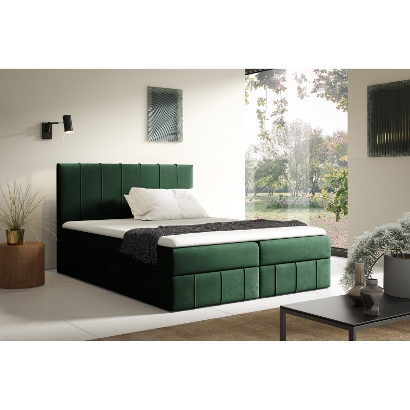 Continental bed Roze with a bedding storage in Fresh 13 fabric Continental bed Roze with a bedding storage in Fresh 13 fabric