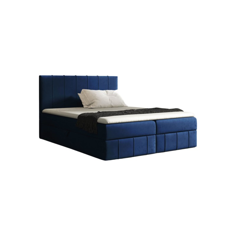 Continental bed Roze with a storage container for bedding, fabric Fresh 11 Continental bed Roze with a storage container for bedding, fabric Fresh 11