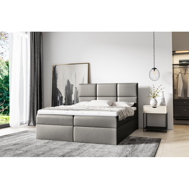 Nuvon continental bed with bedding storage, fabric Soft 29 Nuvon continental bed with bedding storage, fabric Soft 29