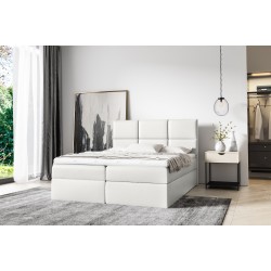 Nuvon continental bed with bedding storage, fabric Soft 17