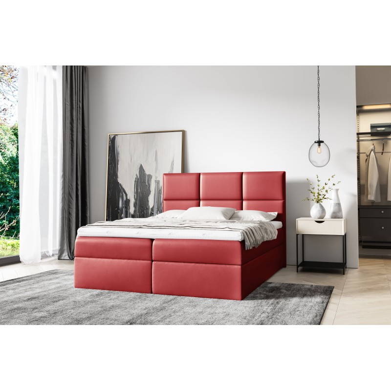 Nuvon continental bed with a bedding container, fabric Soft 10 Nuvon continental bed with a bedding container, fabric Soft 10