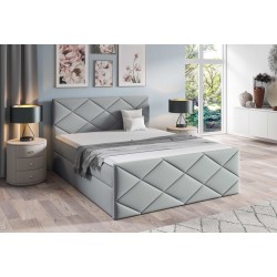 Continental bed Koro with bedding storage, fabric Monolith 84