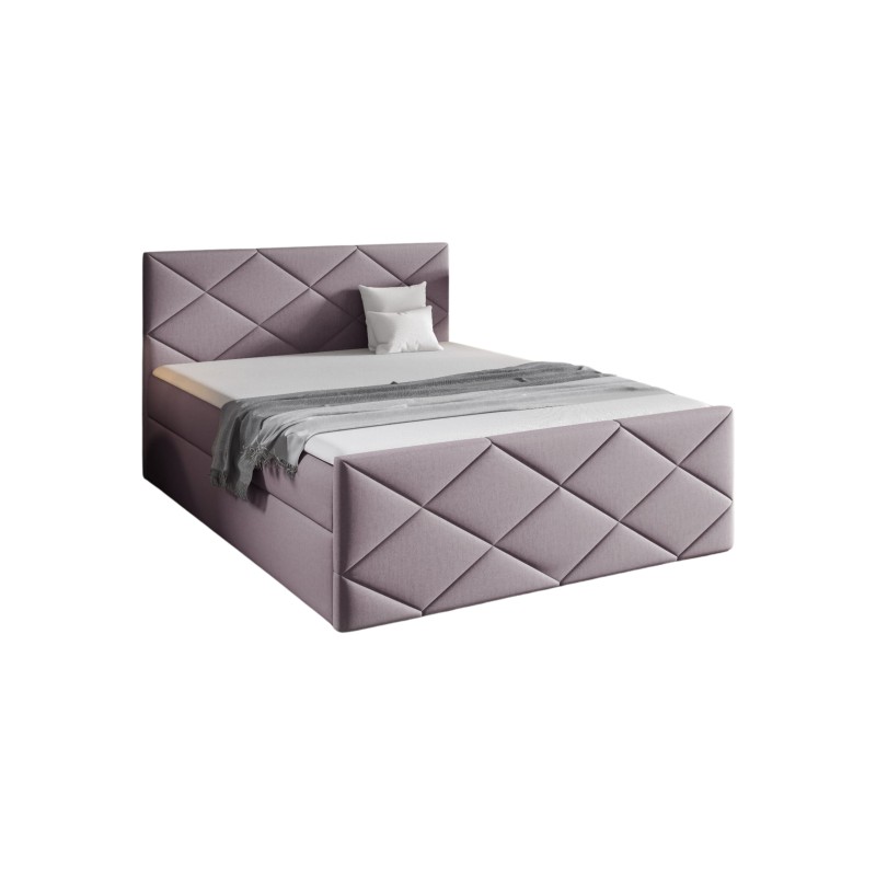 Koro continental bed with bedding storage in Monolith 62 fabric Koro continental bed with bedding storage in Monolith 62 fabric
