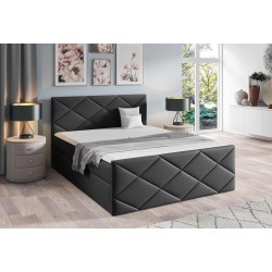 Continental bed Koro with bedding storage, fabric Inari 100