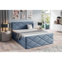 Continental bed Koro with storage for bedding, fabric Inari 81