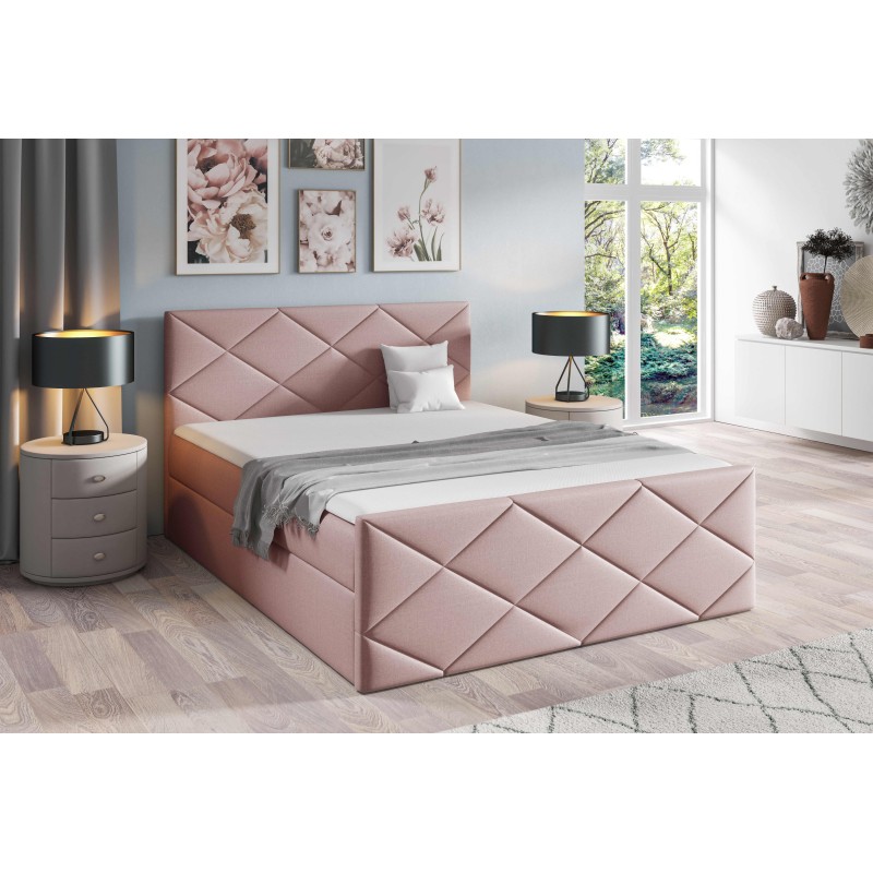 Continental bed Koro with bedding storage fabric Inari 52 Continental bed Koro with bedding storage fabric Inari 52