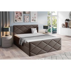 Continental bed Koro with a bedding container fabric Inari 27