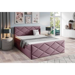 Koro continental bed with a bedding container, fabric Fancy 63