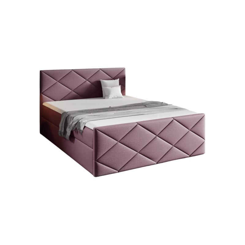 Koro continental bed with a bedding container, fabric Fancy 63 Koro continental bed with a bedding container, fabric Fancy 63