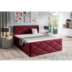 Continental bed Koro with storage for bedding, fabric Fancy 59