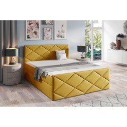 Continental bed Koro with bedding storage, fabric Fancy 48