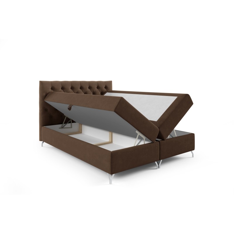 Lexio continental bed with a storage container for bedding, fabric Magic Velvet 2299 Lexio continental bed with a storage container for bedding, fabric Magic Velvet 2299