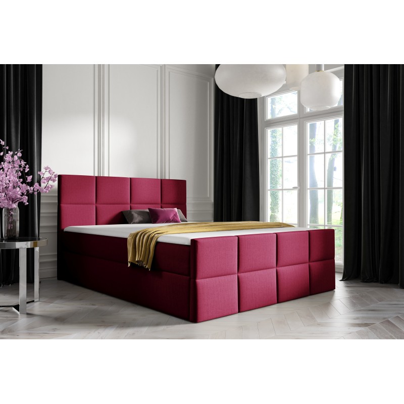 Mivaro continental bed with bedding storage in Monolith 59 fabric Mivaro continental bed with bedding storage in Monolith 59 fabric