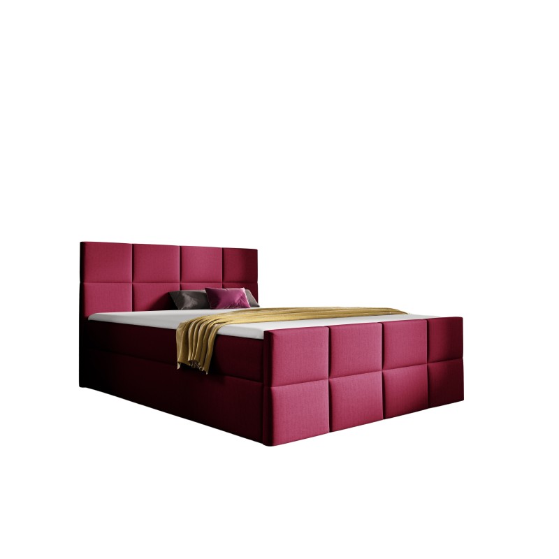 Mivaro continental bed with bedding storage in Monolith 59 fabric Mivaro continental bed with bedding storage in Monolith 59 fabric