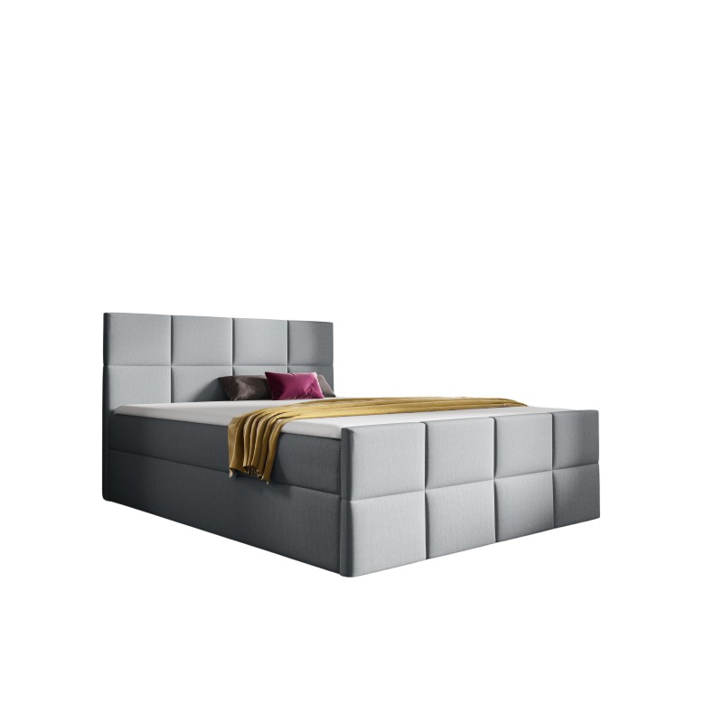 Mivaro continental bed with bedding storage fabric Monolith 84 Mivaro continental bed with bedding storage fabric Monolith 84
