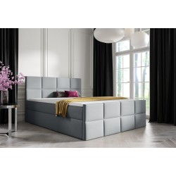 Mivaro continental bed with bedding storage fabric Monolith 84 Mivaro continental bed with bedding storage fabric Monolith 84