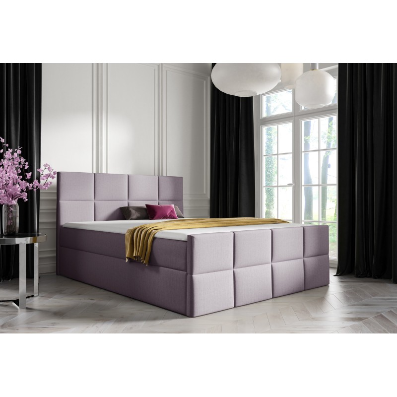 Continental bed Mivaro with bedding storage fabric Monolith 62 Continental bed Mivaro with bedding storage fabric Monolith 62