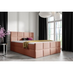 Mivaro continental bed with a bedding container fabric Monolith 61 Mivaro continental bed with a bedding container fabric Monolith 61