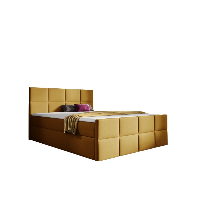 Mivaro continental bed with bedding storage in Monolith 48 fabric Mivaro continental bed with bedding storage in Monolith 48 fabric