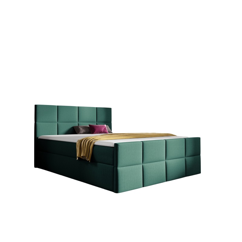 Mivaro continental bed with bedding storage, fabric Monolith 37 Mivaro continental bed with bedding storage, fabric Monolith 37