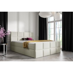 Mivaro continental bed with bedding storage in Monolith 02 fabric Mivaro continental bed with bedding storage in Monolith 02 fabric