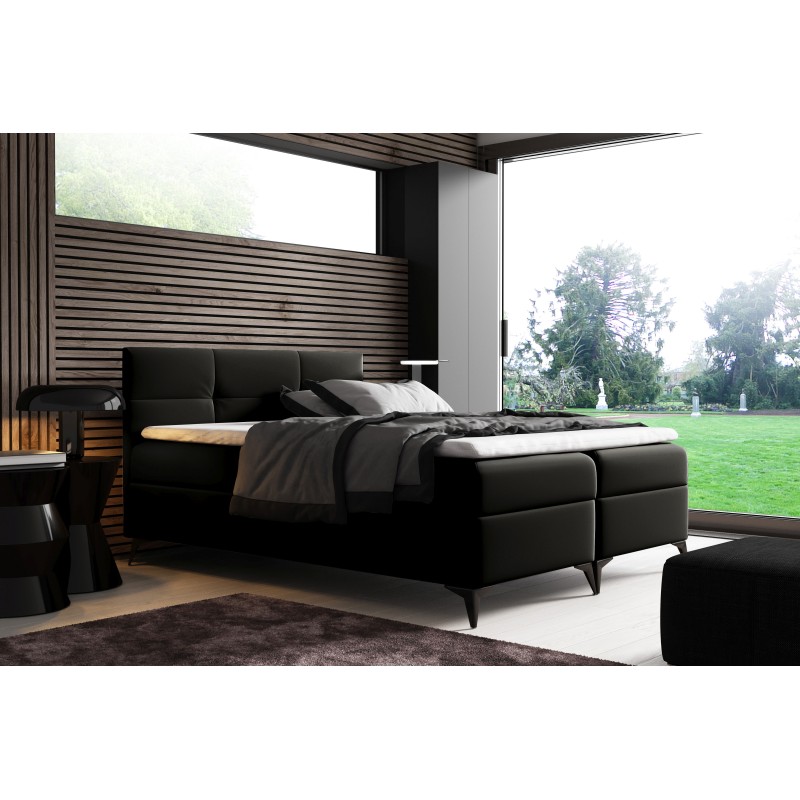 Continental bed Santos with bedding storage fabric Soft 11 Continental bed Santos with bedding storage fabric Soft 11
