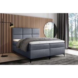Continental bed Qurio with bedding storage, Fancy 90 fabric Continental bed Qurio with bedding storage, Fancy 90 fabric