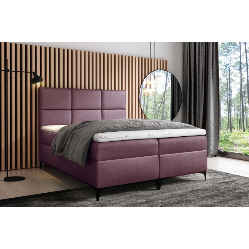 Qurio continental bed with storage for bedding, fabric Fancy 63 Qurio continental bed with storage for bedding, fabric Fancy 63