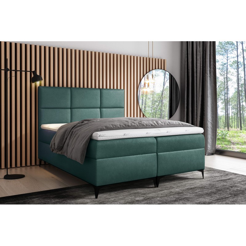 Continental bed Qurio with bedding storage, fabric Fancy 36 Continental bed Qurio with bedding storage, fabric Fancy 36