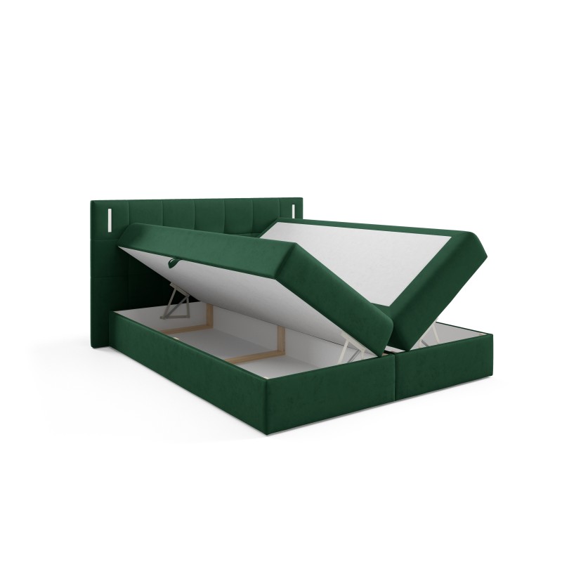 Valdi continental bed with sensory lighting, fabric Fresh 13 Valdi continental bed with sensory lighting, fabric Fresh 13