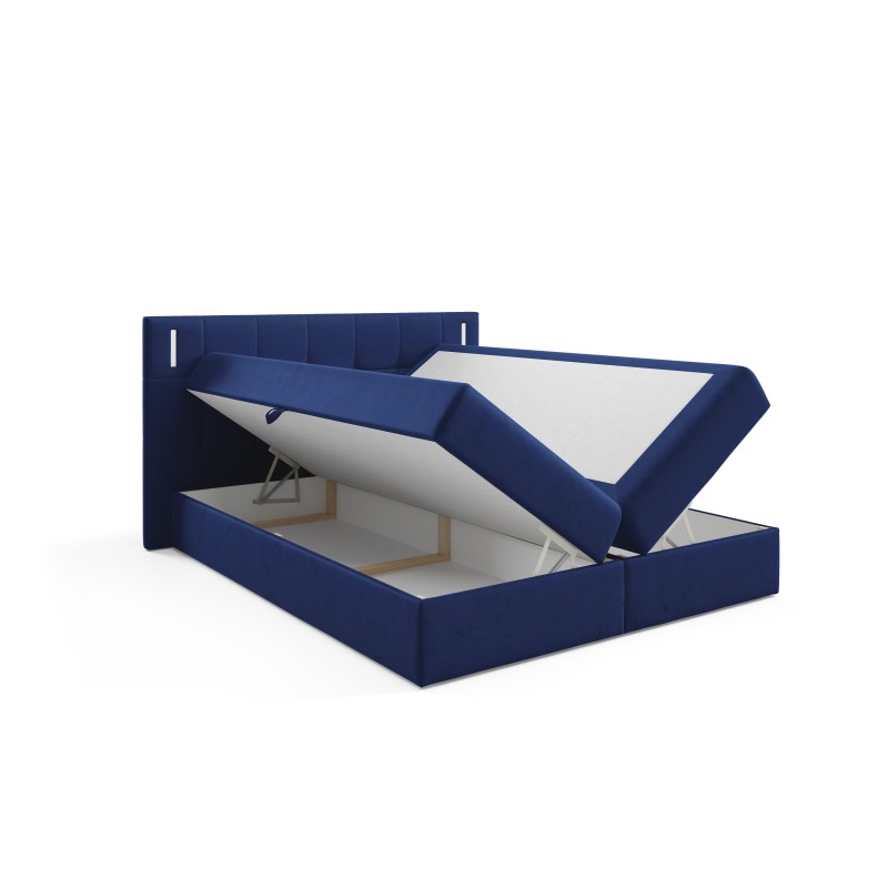Valdi continental bed with sensor lighting Fabric Fresh 11 Valdi continental bed with sensor lighting Fabric Fresh 11