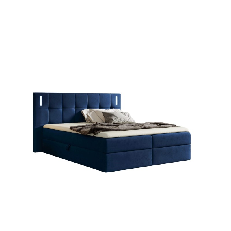 Valdi continental bed with sensor lighting Fabric Fresh 11 Valdi continental bed with sensor lighting Fabric Fresh 11