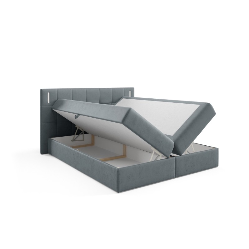 Valdi continental bed with sensory lighting, fabric Fresh 32 Valdi continental bed with sensory lighting, fabric Fresh 32