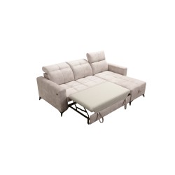 Luxury Zeni Corner Sofa with Sleeping Function in Velvet Fabric, Wave 1 | Your Place for Comfort Luxury Zeni Corner Sofa with Sleeping Function in Velvet Fabric, Wave 1 | Your Place for Comfort