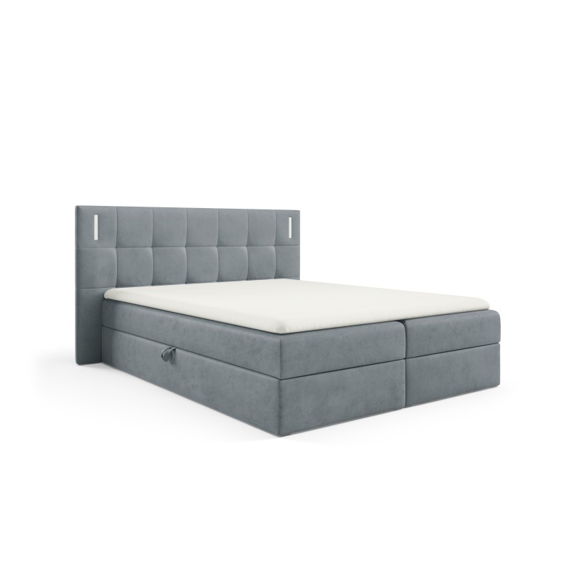 Valdi continental bed with sensory lighting, fabric Fresh 32 Valdi continental bed with sensory lighting, fabric Fresh 32