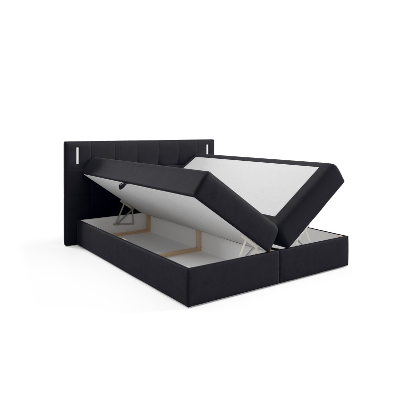 Valdi continental bed with sensory lighting in Fresh 17 fabric Valdi continental bed with sensory lighting in Fresh 17 fabric