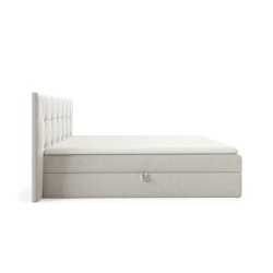 Valdi continental bed with sensor lighting, fabric Fresh 01 Valdi continental bed with sensor lighting, fabric Fresh 01