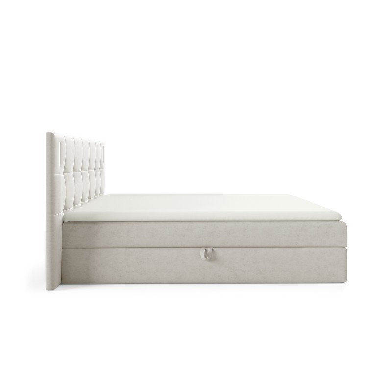 Valdi continental bed with sensor lighting, fabric Fresh 01 Valdi continental bed with sensor lighting, fabric Fresh 01