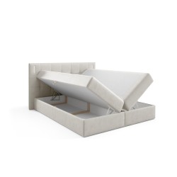 Valdi continental bed with sensor lighting, fabric Fresh 01 Valdi continental bed with sensor lighting, fabric Fresh 01