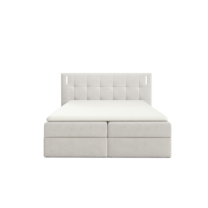 Valdi continental bed with sensor lighting, fabric Fresh 01 Valdi continental bed with sensor lighting, fabric Fresh 01