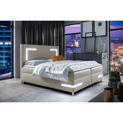 Axero continental bed with LED lighting, fabric Soft 33 Axero continental bed with LED lighting, fabric Soft 33