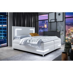 Axero continental bed with LED lighting, fabric Soft 17 Axero continental bed with LED lighting, fabric Soft 17