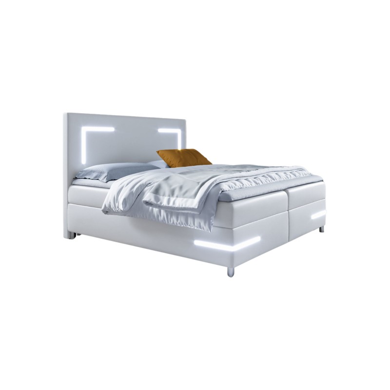 Axero continental bed with LED lighting, fabric Soft 17 Axero continental bed with LED lighting, fabric Soft 17