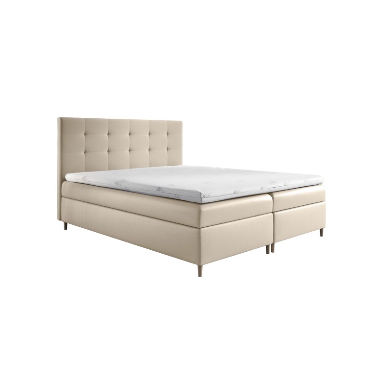 Tivaro continental bed with a bedding storage in Soft 33 fabric Tivaro continental bed with a bedding storage in Soft 33 fabric